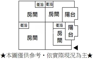 大葉學苑4套房房屋室內格局與周邊環境