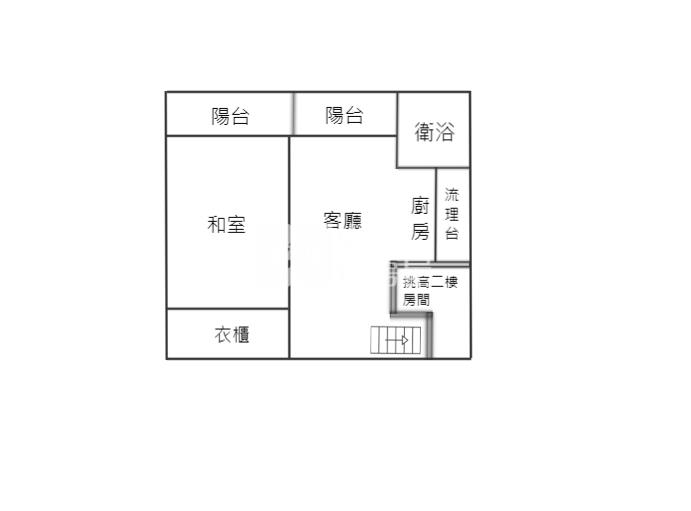 風和山林高樓2房湯屋房屋室內格局與周邊環境