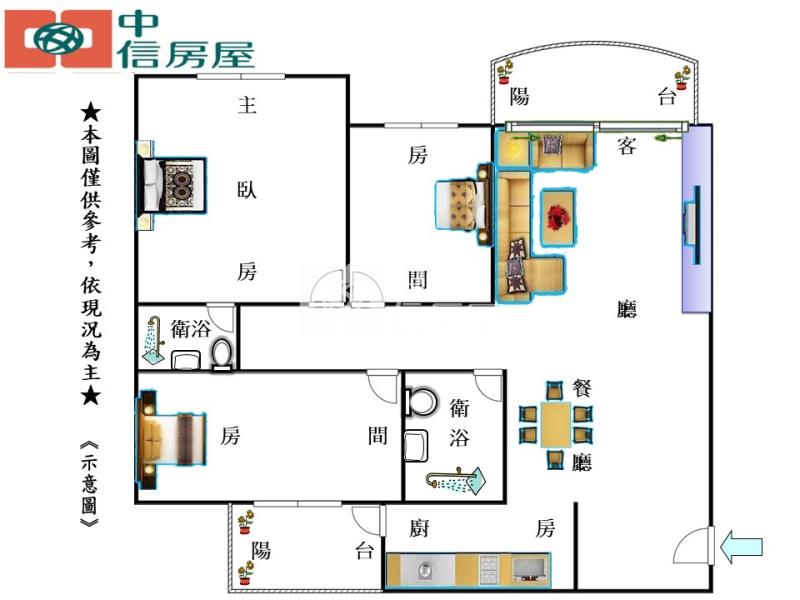 B-32鼎藏大硯NO.1房屋室內格局與周邊環境
