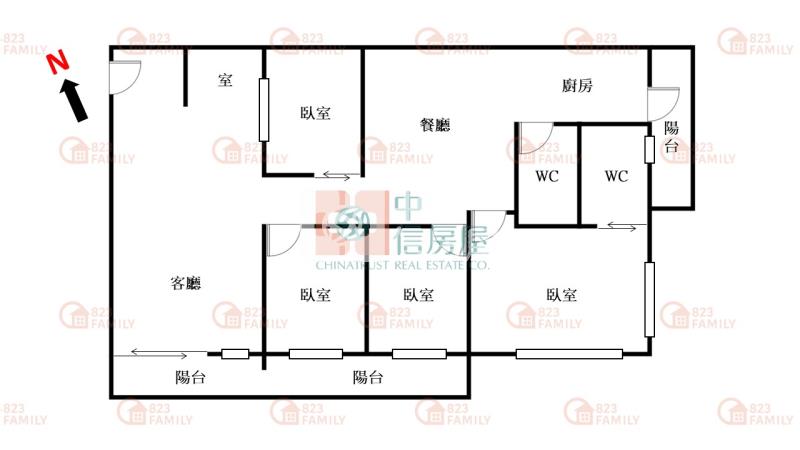 水湳經貿大四房B1平車房屋室內格局與周邊環境