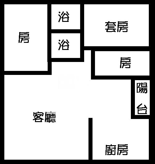 二林鎮公所旁華廈房屋室內格局與周邊環境