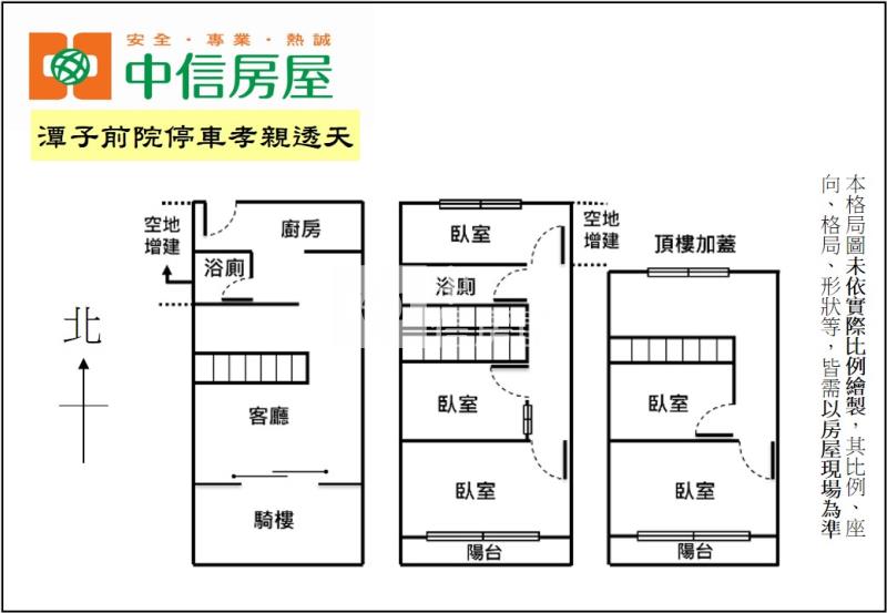 潭子前院停車孝親透天房屋室內格局與周邊環境