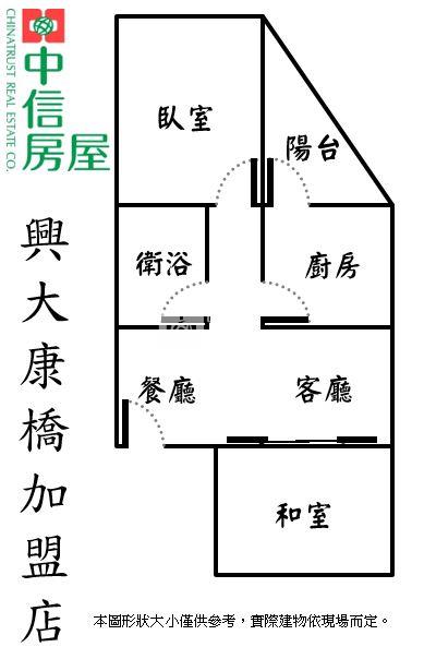 樹孝商圈新平國小74旁2房美屋房屋室內格局與周邊環境