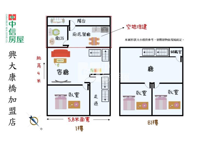 太原&精武車站一中商圈稀有1樓3房住家可營登房屋室內格局與周邊環境