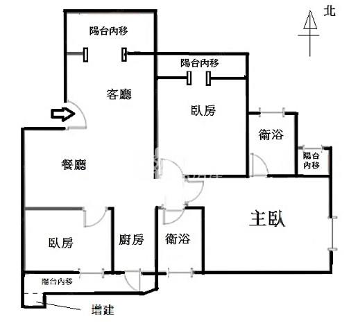 美術館邊間三房雙衛浴美寓房屋室內格局與周邊環境