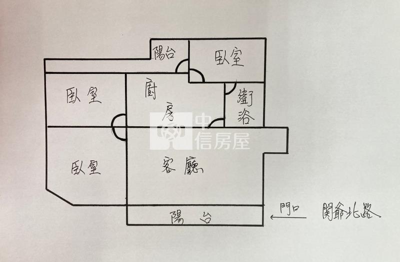 關爺北路3房寓房屋室內格局與周邊環境