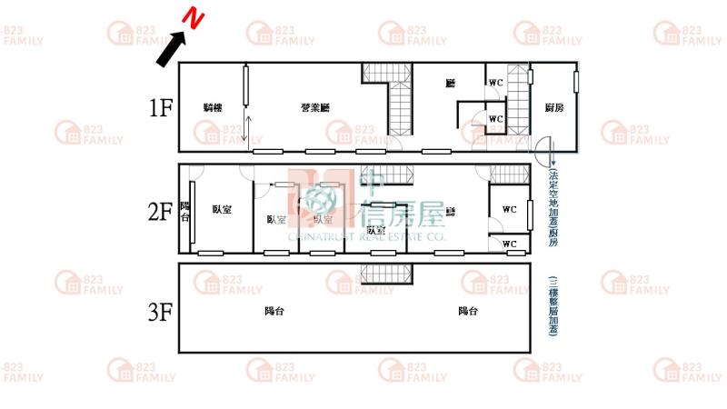 中清水湳愛買住三角店房屋室內格局與周邊環境