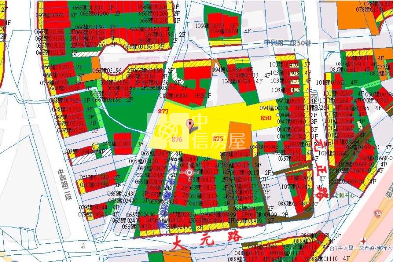 大里74外環旁超俗便宜建地房屋室內格局與周邊環境