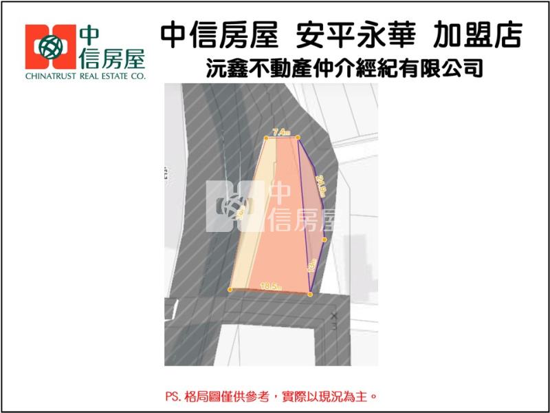 西港區近西港國小都內角窗農地房屋室內格局與周邊環境