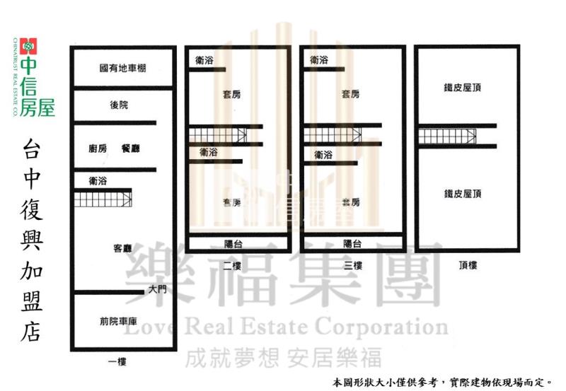 明道學區大地坪優質透天房屋室內格局與周邊環境