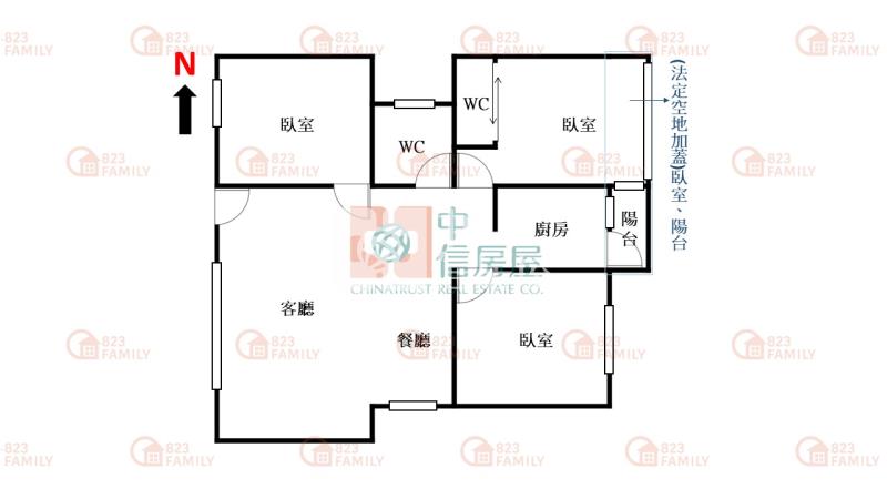 文修公園旁精緻三房房屋室內格局與周邊環境