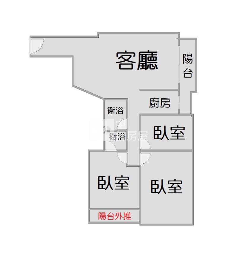 近崇德漢口商圈精裝美三房房屋室內格局與周邊環境