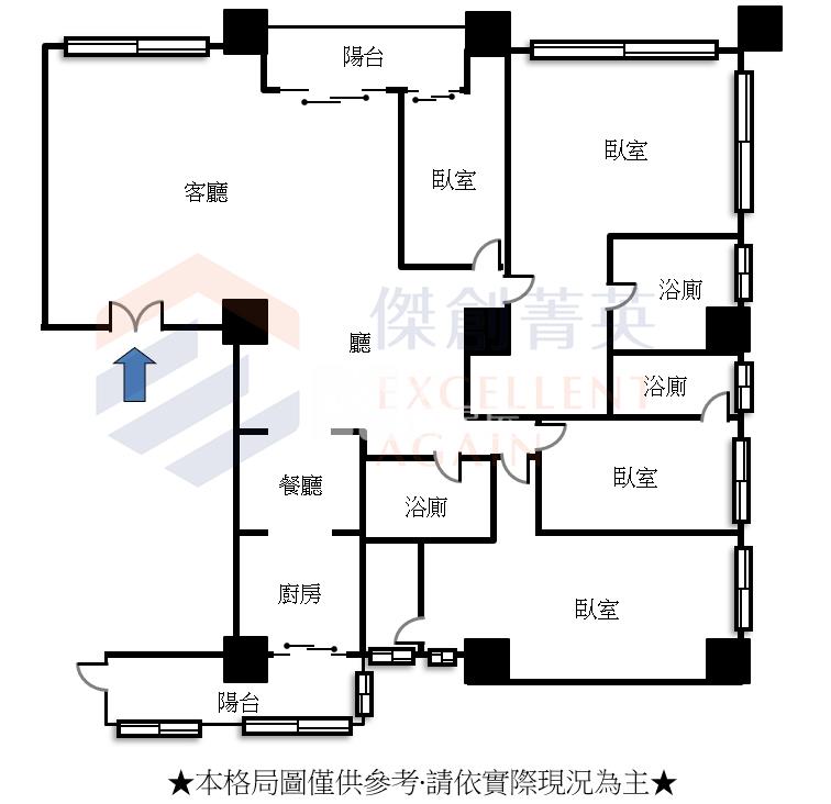 中悅瑰麗全新高樓景觀宅房屋室內格局與周邊環境