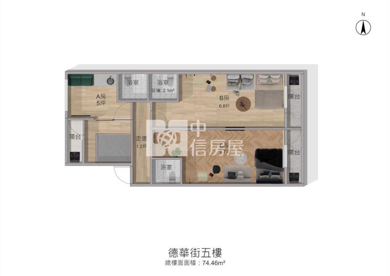 桃園愛買高投報3大套房房屋室內格局與周邊環境