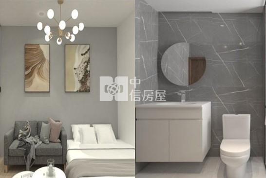 14期中清經貿園區全新電梯店套房屋室內格局與周邊環境