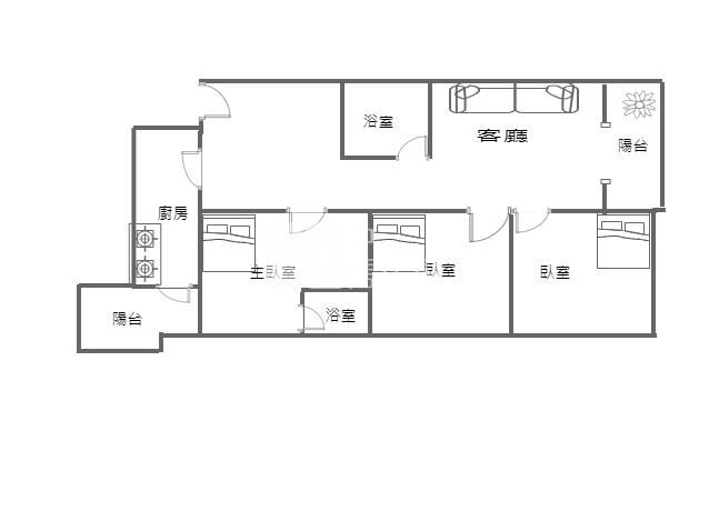 (專)貝森朵芙3房車房屋室內格局與周邊環境