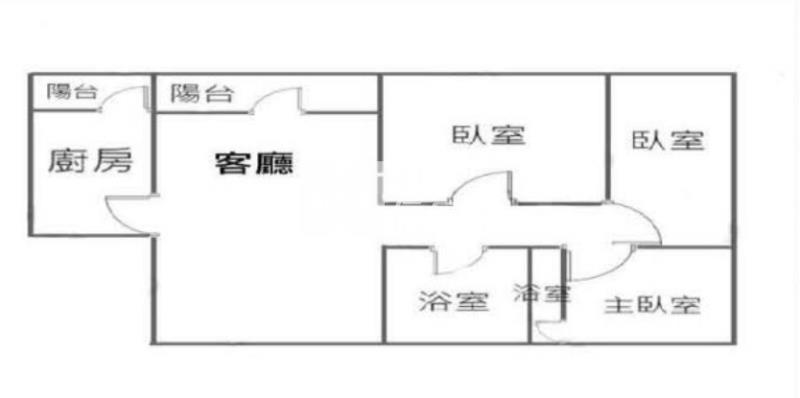 交流道電梯低總價美3房房屋室內格局與周邊環境