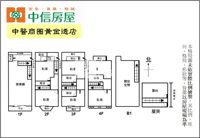 中醫商圈黃金透店房屋室內格局與周邊環境