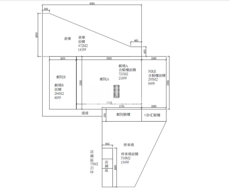 虎尾白宮戲院房屋室內格局與周邊環境