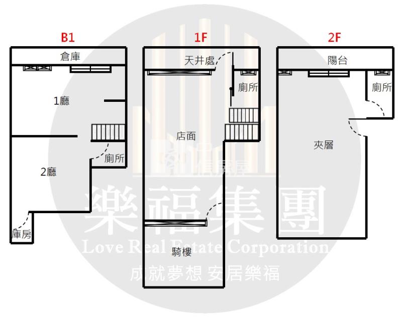 草悟道大坪數質感樓店房屋室內格局與周邊環境