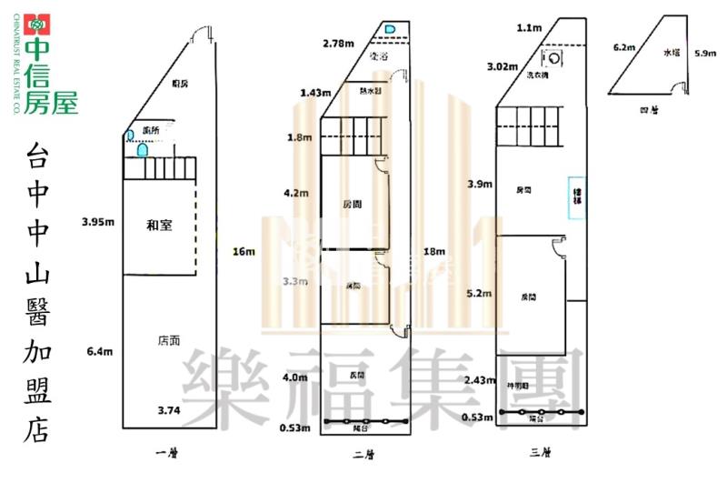 正中興路軟體園區臨路透店房屋室內格局與周邊環境