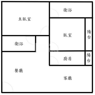 觀音工業區電梯大2房+雙衛浴房屋室內格局與周邊環境