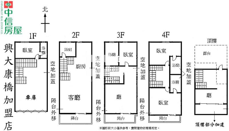 2年屋一中商圈全新孝親車庫透天房屋室內格局與周邊環境