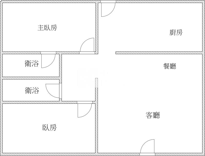 竹南龍山帝寶整新美兩房房屋室內格局與周邊環境