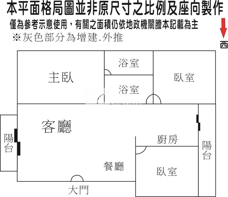 歸仁精品3房電寓+車位A房屋室內格局與周邊環境