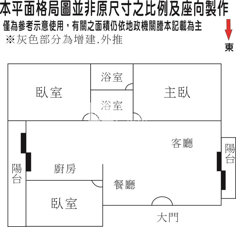 歸仁精品3房電寓+車位B房屋室內格局與周邊環境