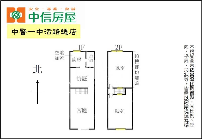 中醫一中活路透店房屋室內格局與周邊環境