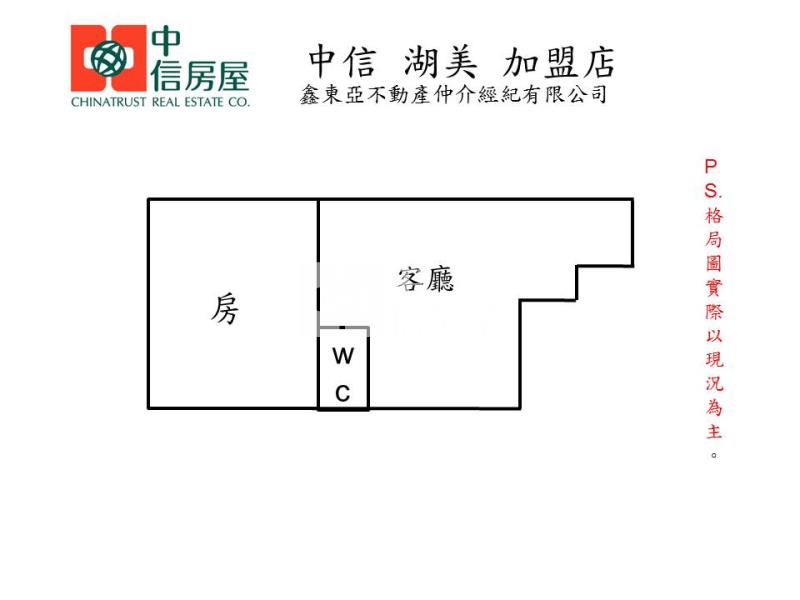 永康美寓大一房一廳房屋室內格局與周邊環境
