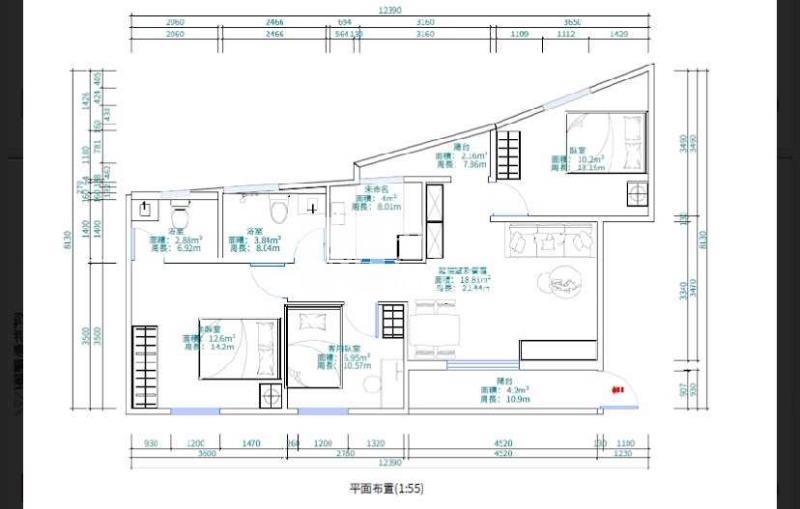 桃園八德全新整理低樓層美3房房屋室內格局與周邊環境