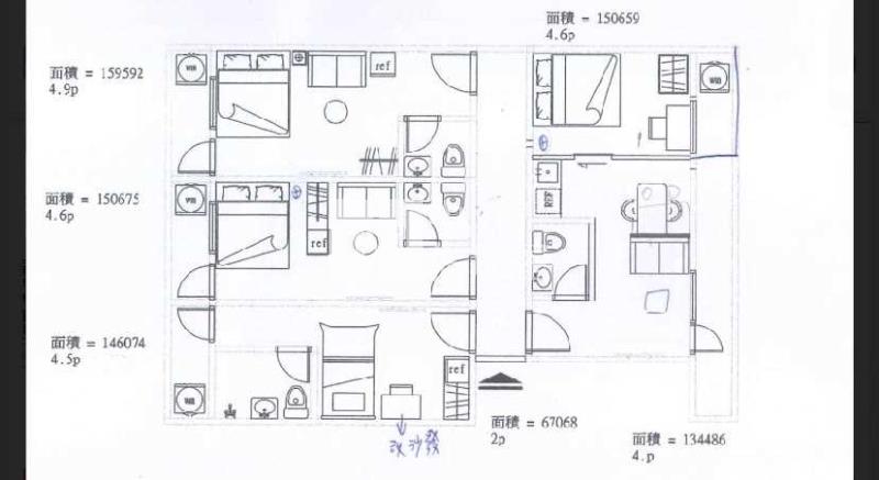 林森.健行全新整理陽台4大套房房屋室內格局與周邊環境