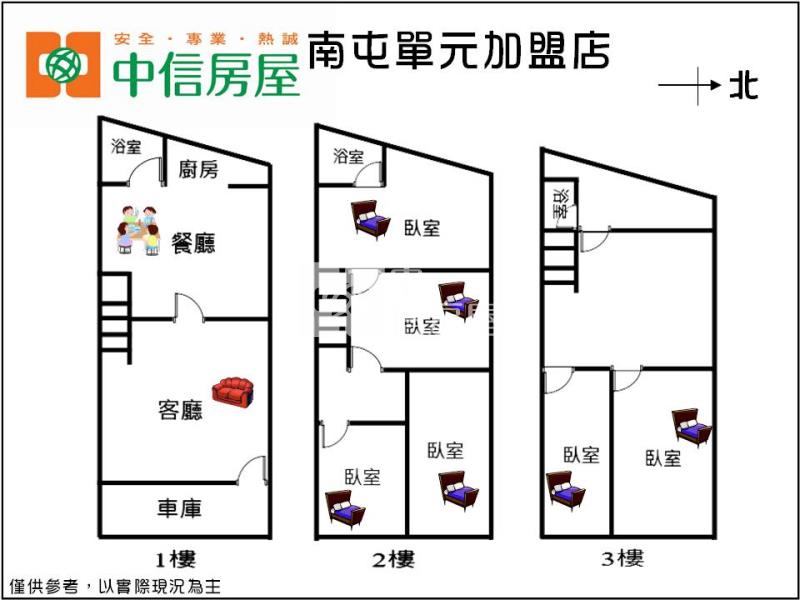 東平國小大面寬臨路透天房屋室內格局與周邊環境