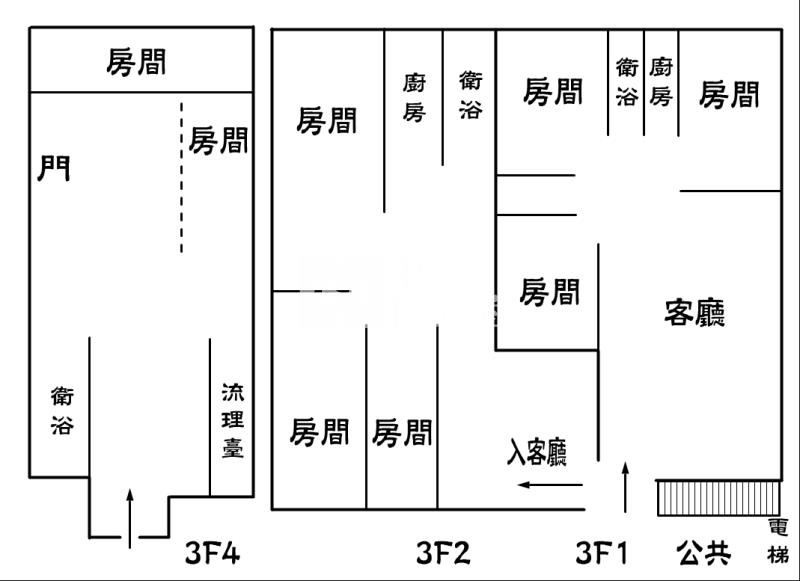 共和路大坪數多房住家房屋室內格局與周邊環境