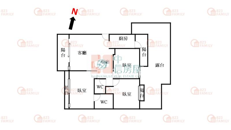松竹車站超美三房車位露台戶房屋室內格局與周邊環境