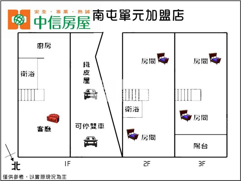 彰化市民族路透天房屋室內格局與周邊環境