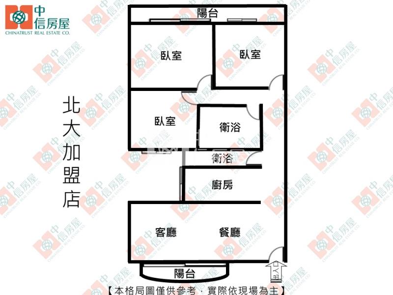 清大附小美三房房屋室內格局與周邊環境