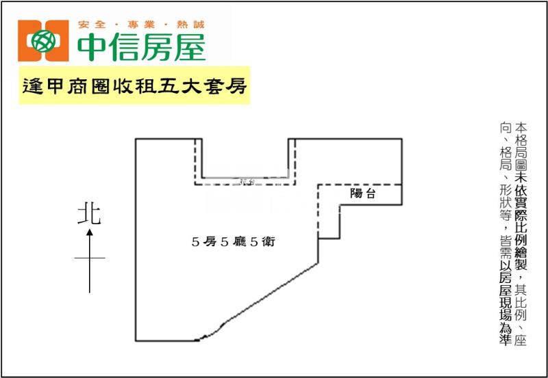 逢甲商圈收租五大套房房屋室內格局與周邊環境