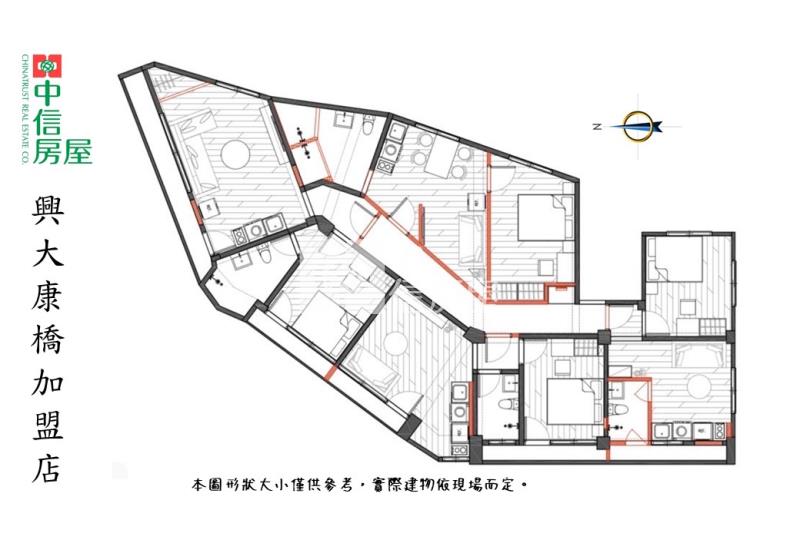 五權車站旁四面採光高投報典雅裝潢收租4間1房1廳房屋室內格局與周邊環境