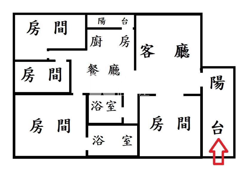 高市河堤大坪數景觀大樓房屋室內格局與周邊環境