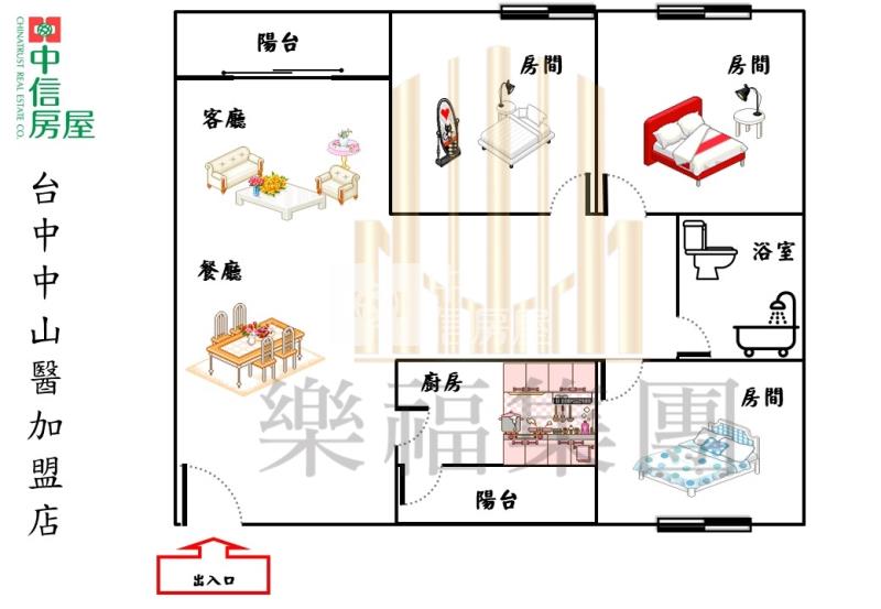 南和綠園道3房公寓房屋室內格局與周邊環境