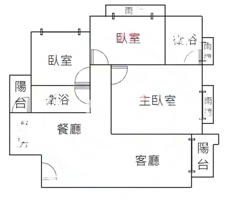 (太平)輕屋齡.時代菁英.雙語學區平車大三房房屋室內格局與周邊環境
