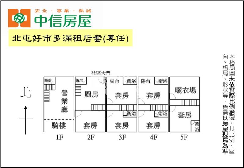 北屯好市多滿租店套(專任)房屋室內格局與周邊環境