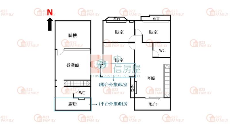 北區立人學區住店合一房屋室內格局與周邊環境