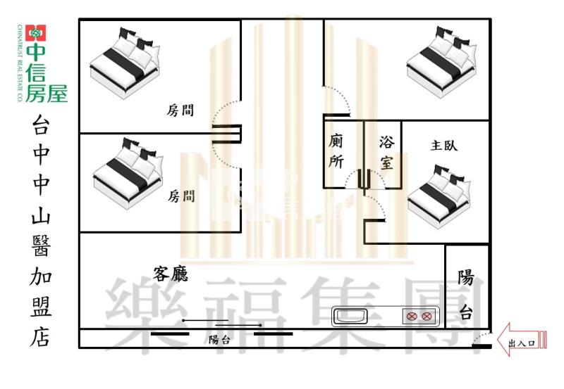 張三的家全新整理四房平車房屋室內格局與周邊環境