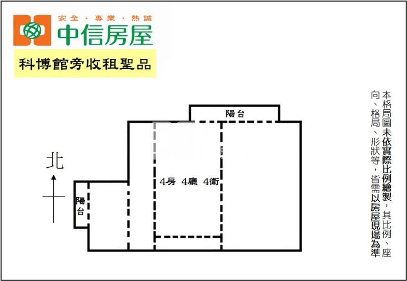 科博館旁收租聖品房屋室內格局與周邊環境