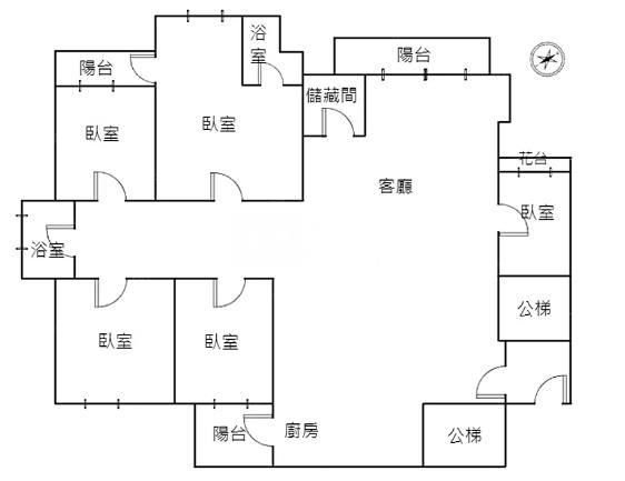 五期麥克阿瑟五房平車房屋室內格局與周邊環境