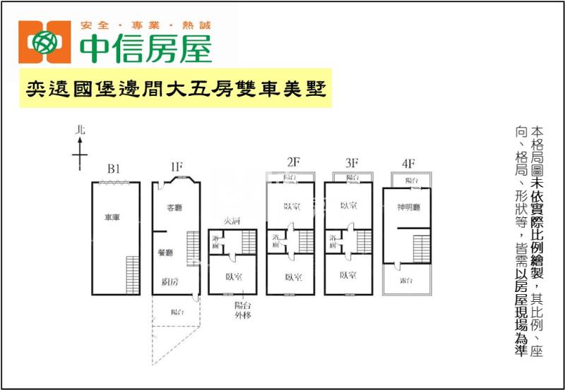奕遠國堡邊間大五房雙車美墅房屋室內格局與周邊環境